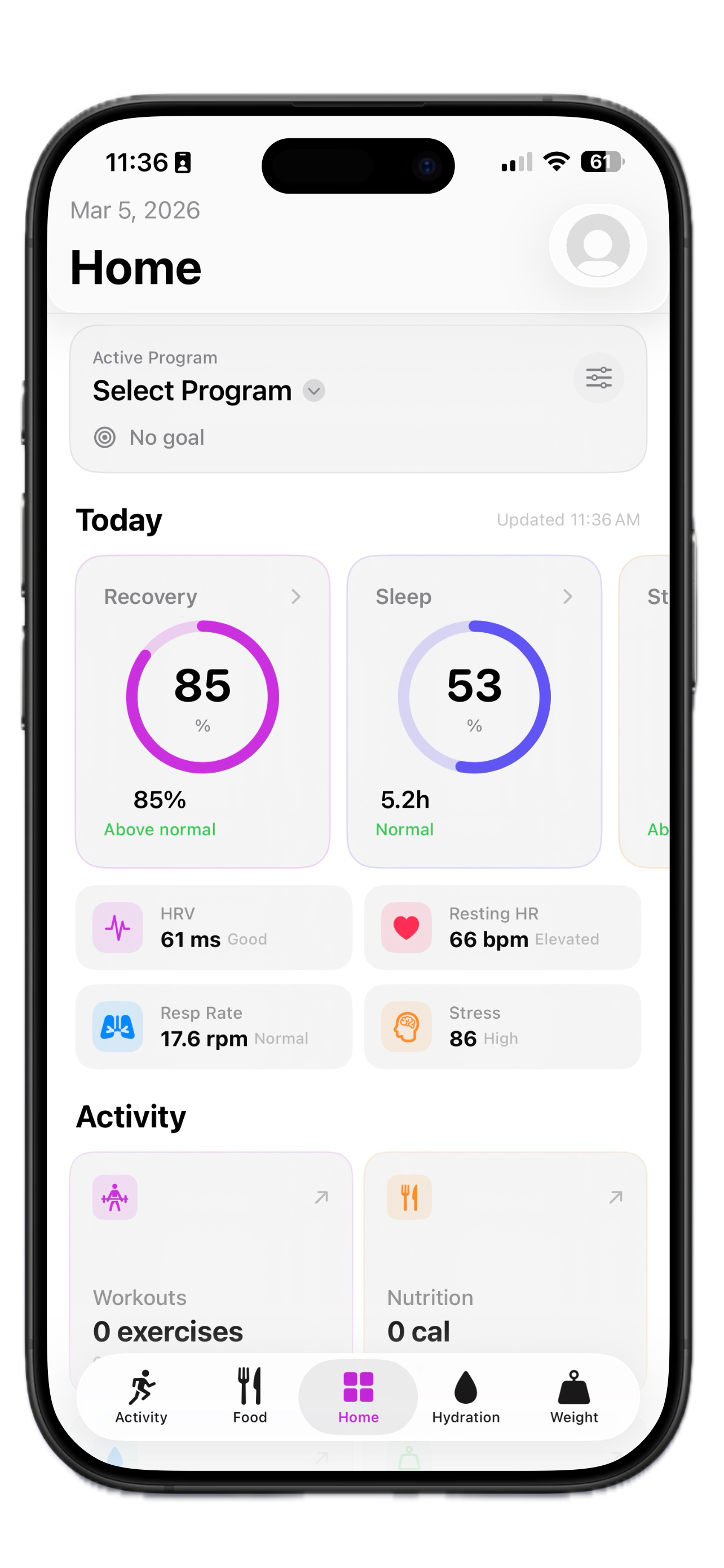 VitaTrack iPhone App